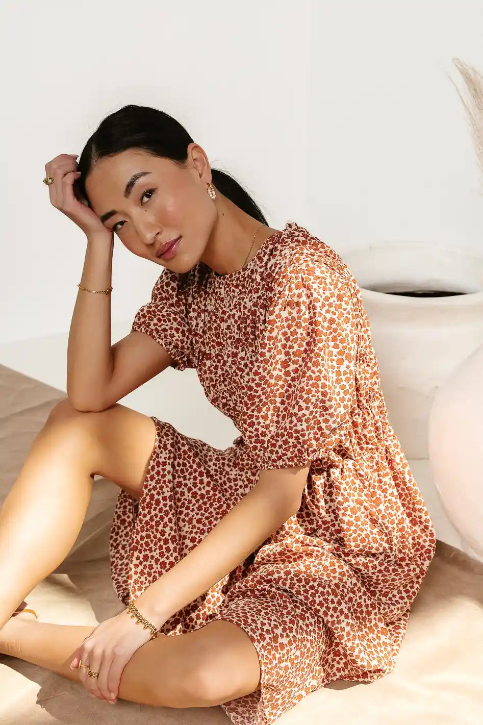 Shyla Floral Midi Dress FINAL SALE