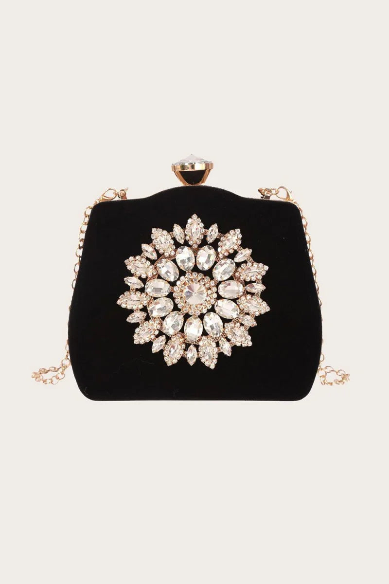 Black Beading Handbag