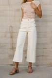 Amiri Wide Leg Jeans in Cream FINAL SALE