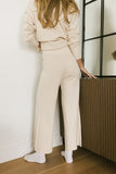 Myla Ribbed Pants in Oatmeal FINAL SALE