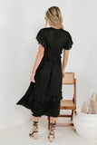 Willa Ruffle Dress in Black FINAL SALE