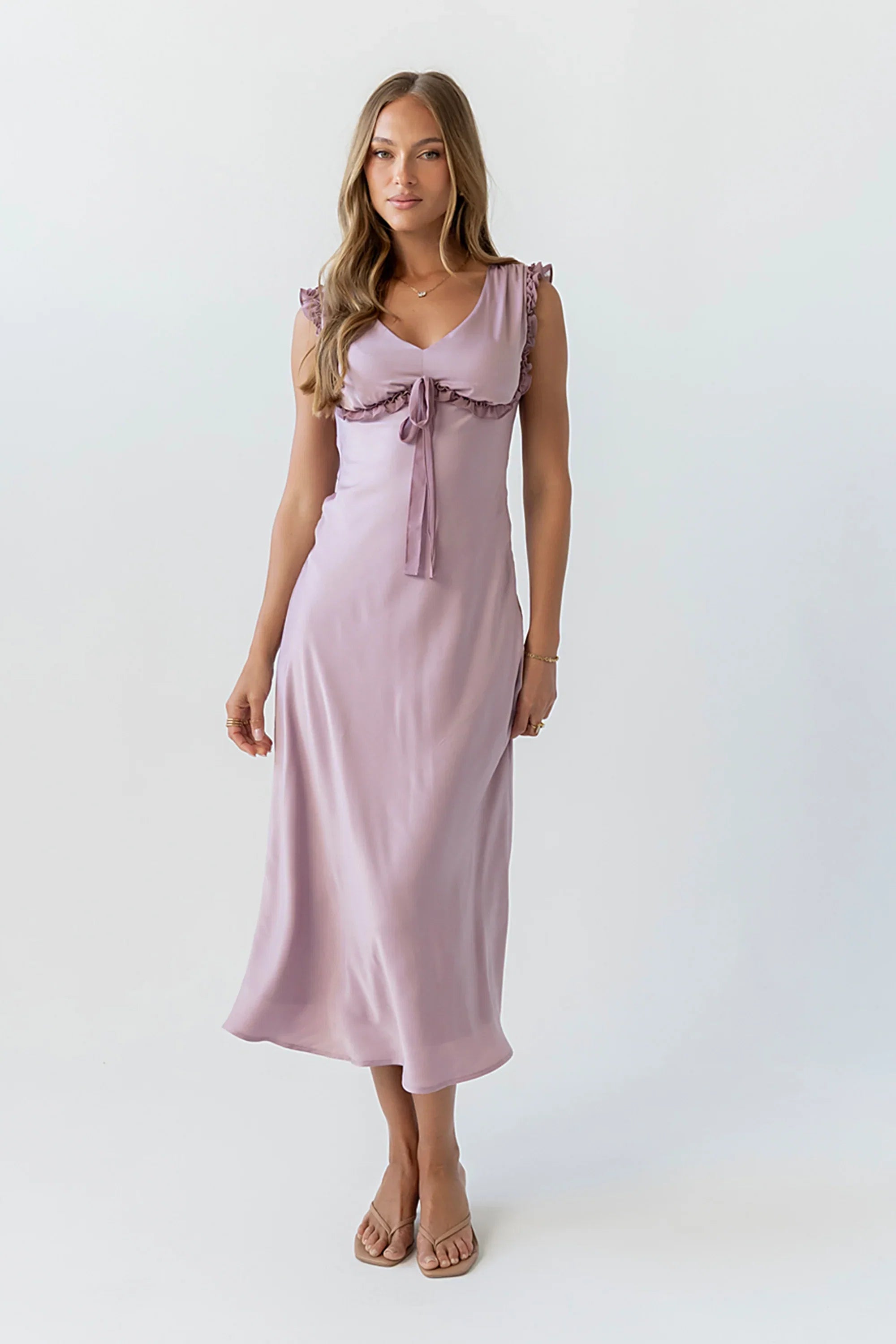 Tracey Maxi Dress in Mauve
