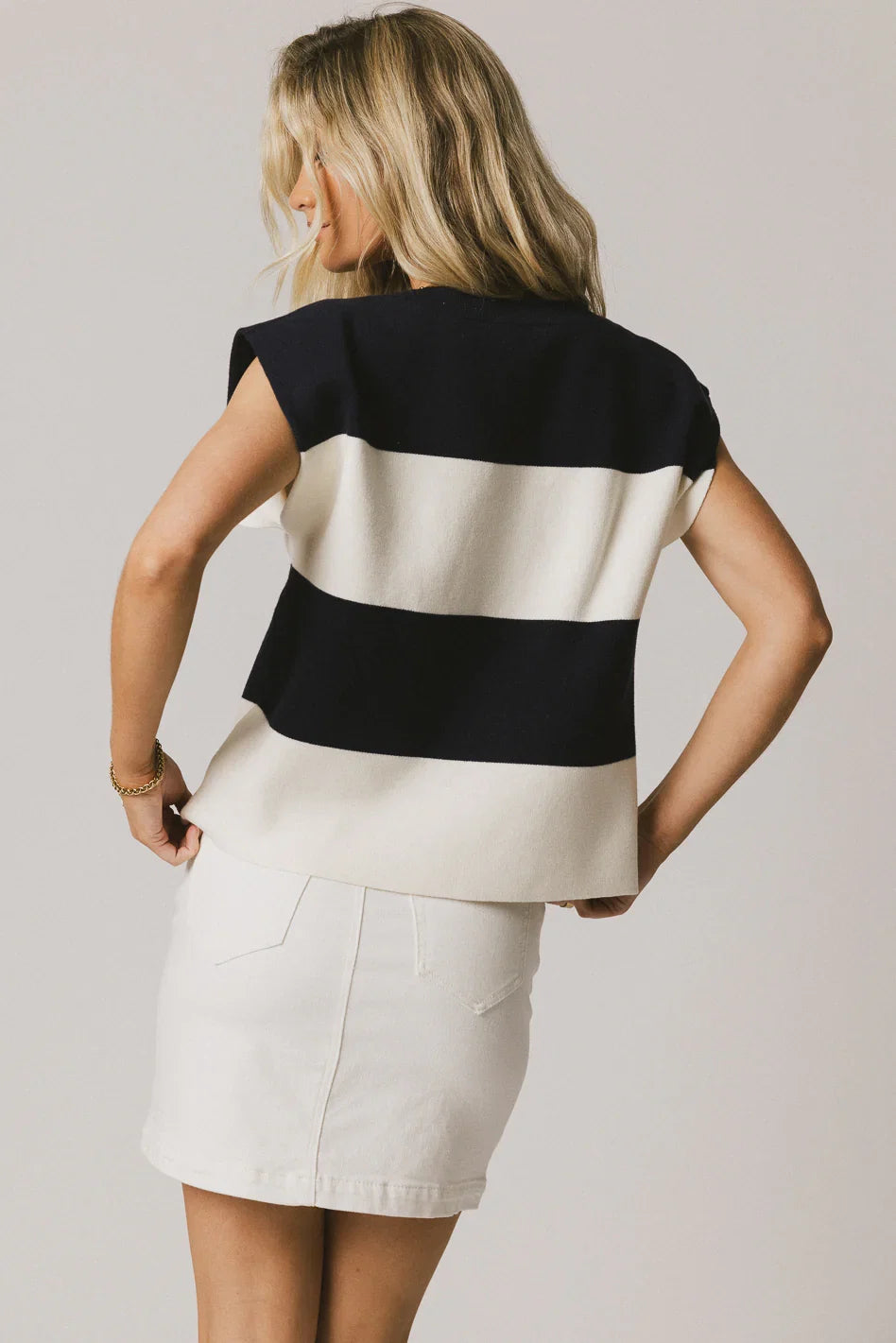 Camilla Striped Sweater in Navy FINAL SALE