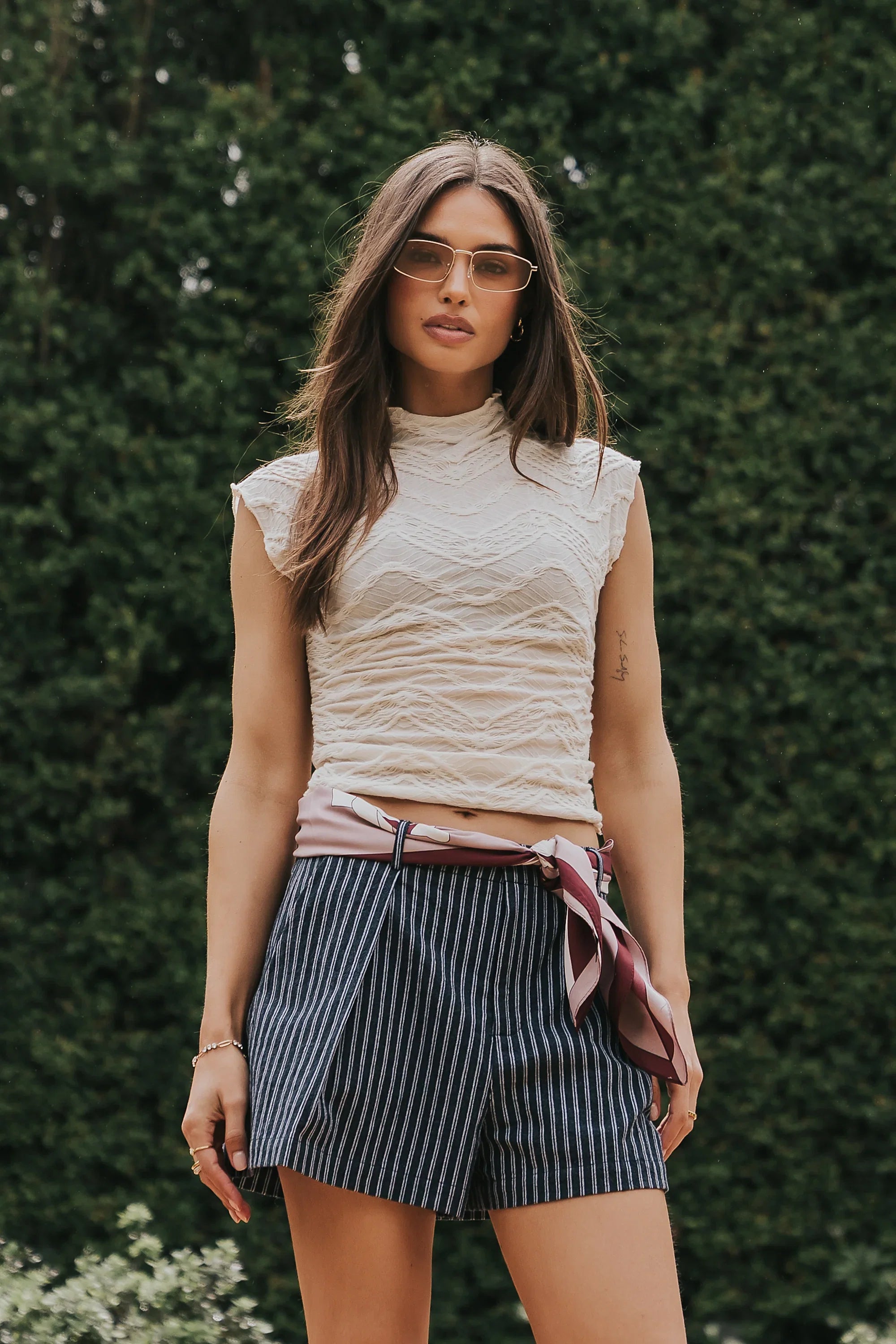 Morgan Striped Shorts