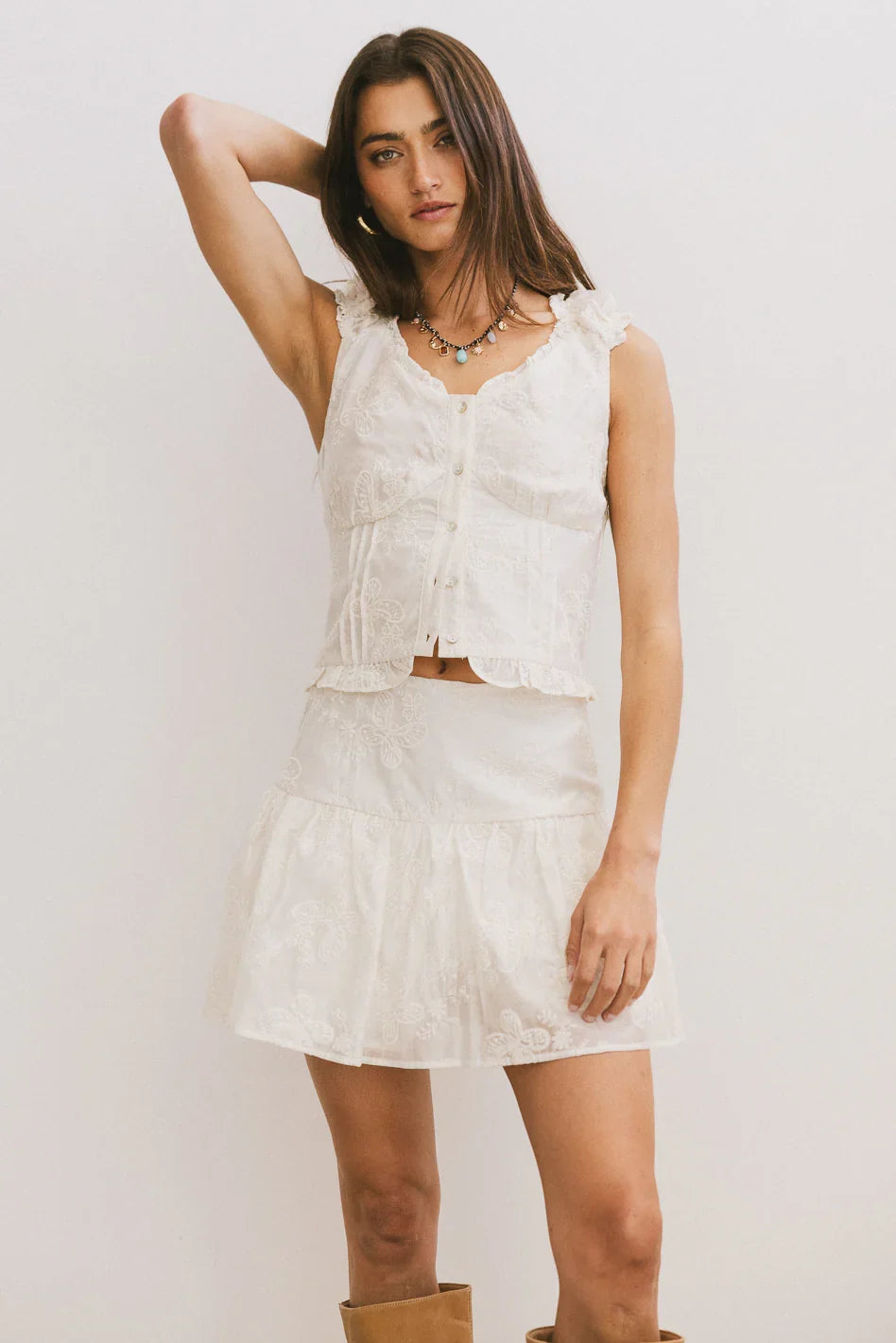 Devin Embroidered Top FINAL SALE
