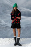 Maria Oversized Sherpa Jacket in Navy FINAL SALE
