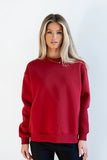 Marie Oversized Sweatshirt in Red FINAL SALE