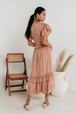 Willa Ruffle Dress in Blush FINAL SALE