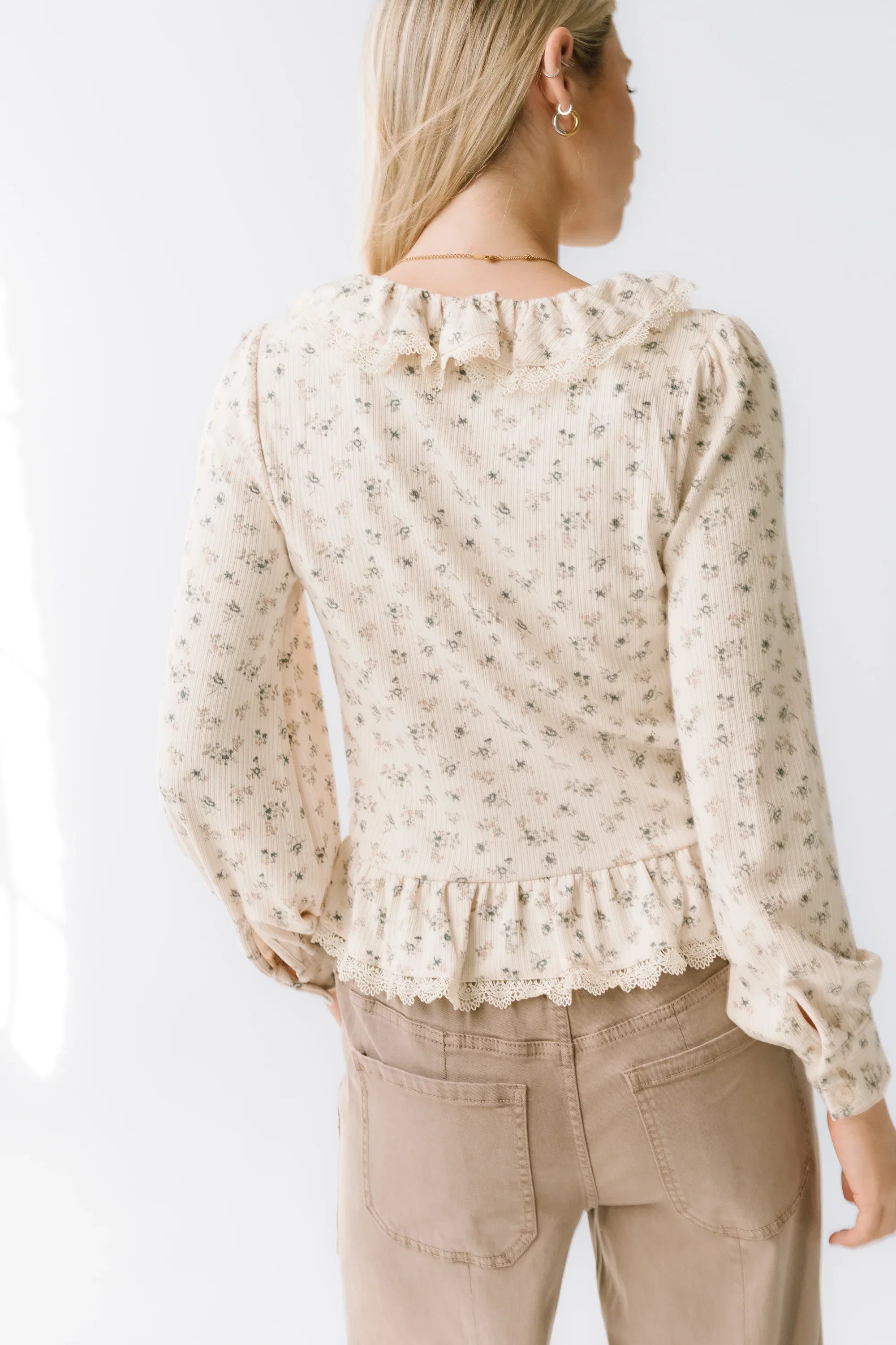 Monty Floral Ruffle Top FINAL SALE