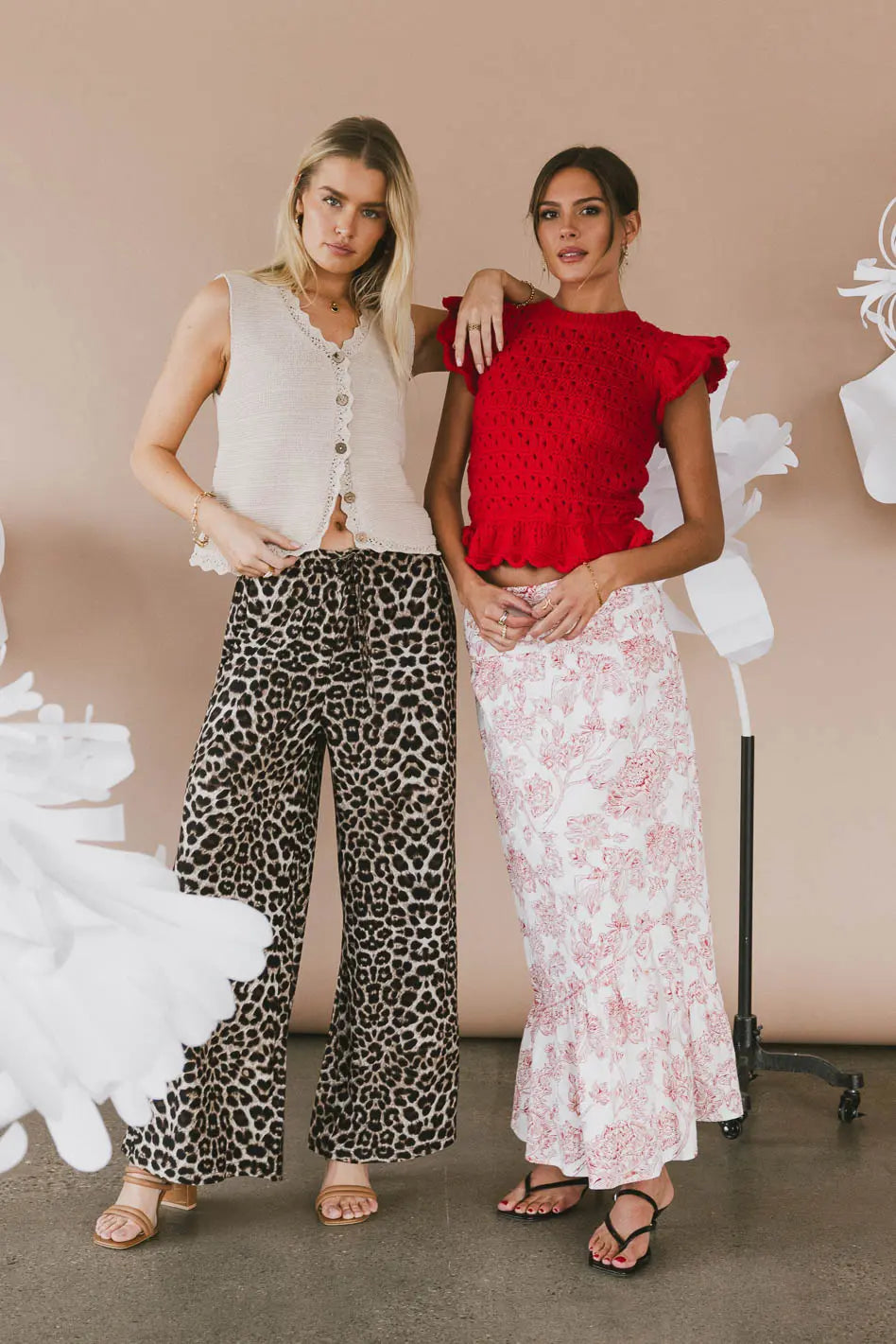 Bastien Floral Skirt in Rust FINAL SALE
