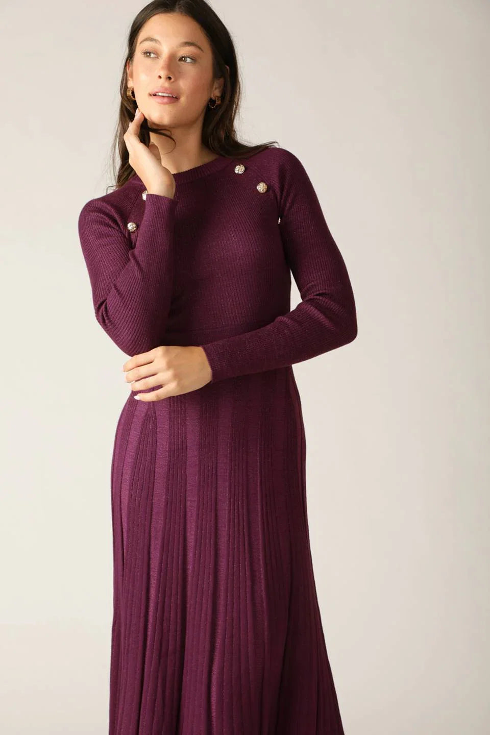 HIGH STANDARDS SWEATER MIDI DRESS FINAL SALE