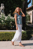 Moxie Floral Maxi Skirt in Off White