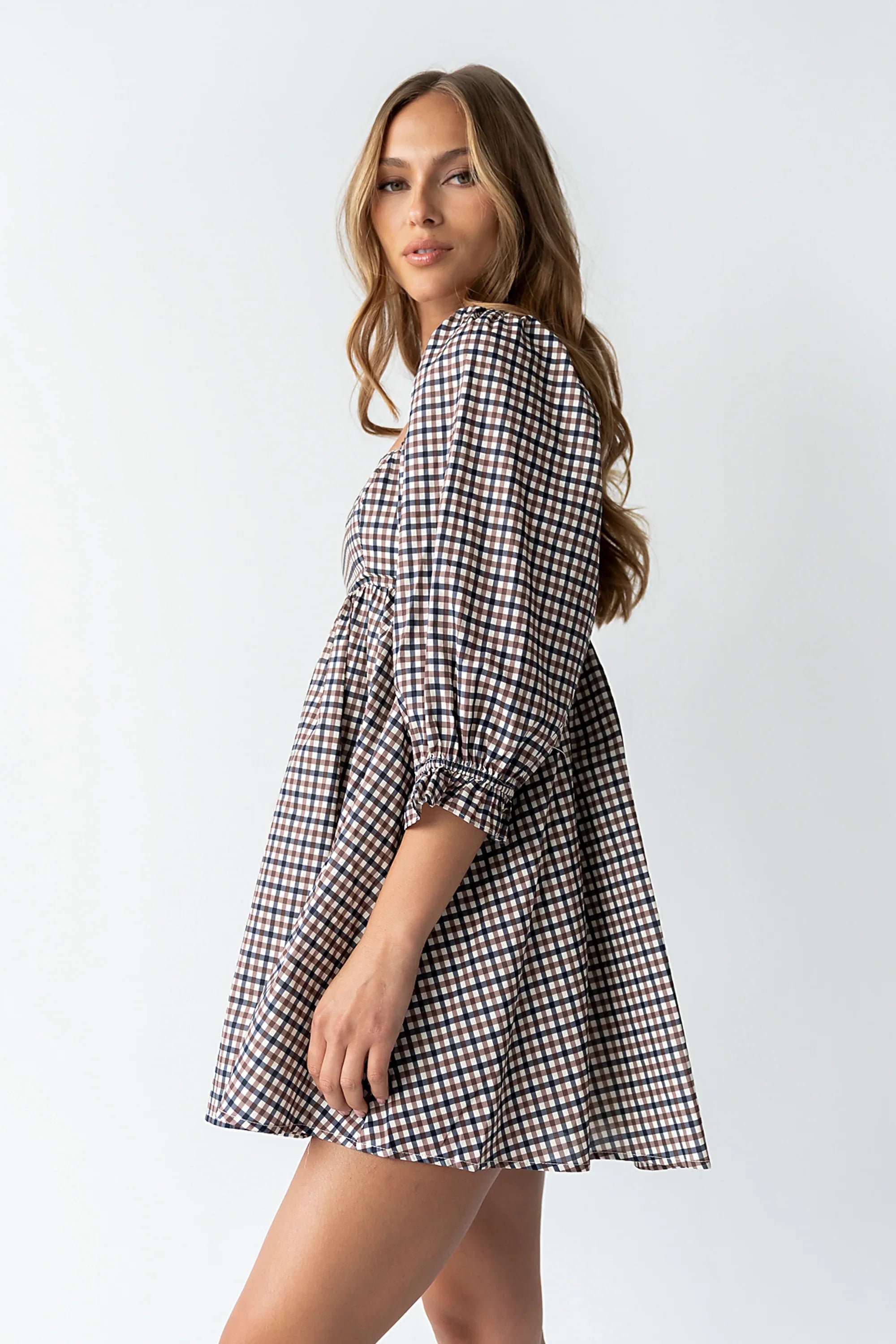 Wren Gingham Mini Dress