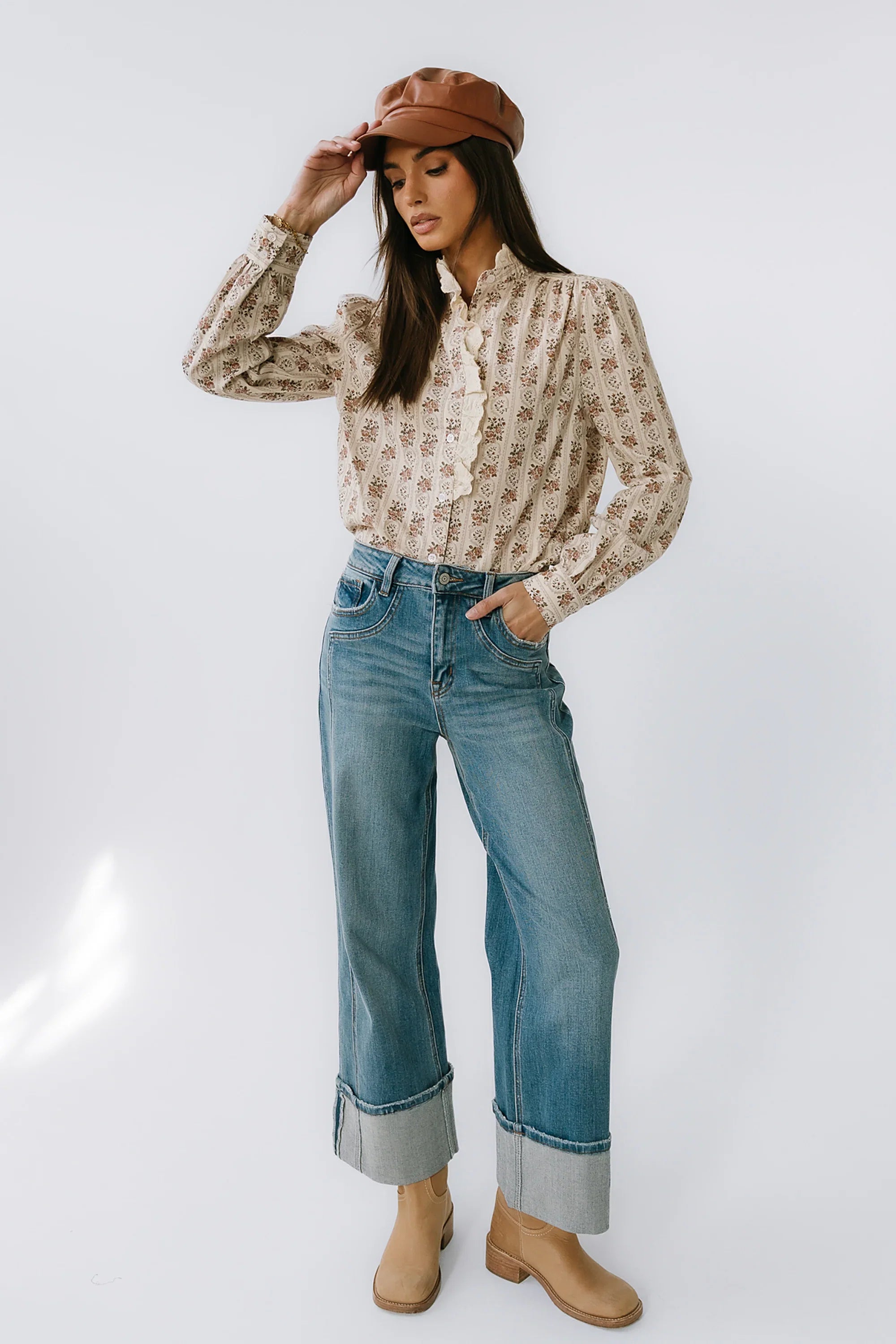 Markel Lace Trim Blouse FINAL SALE