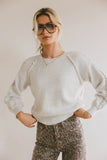 Leony Braided Sweater in Grey FINAL SALE