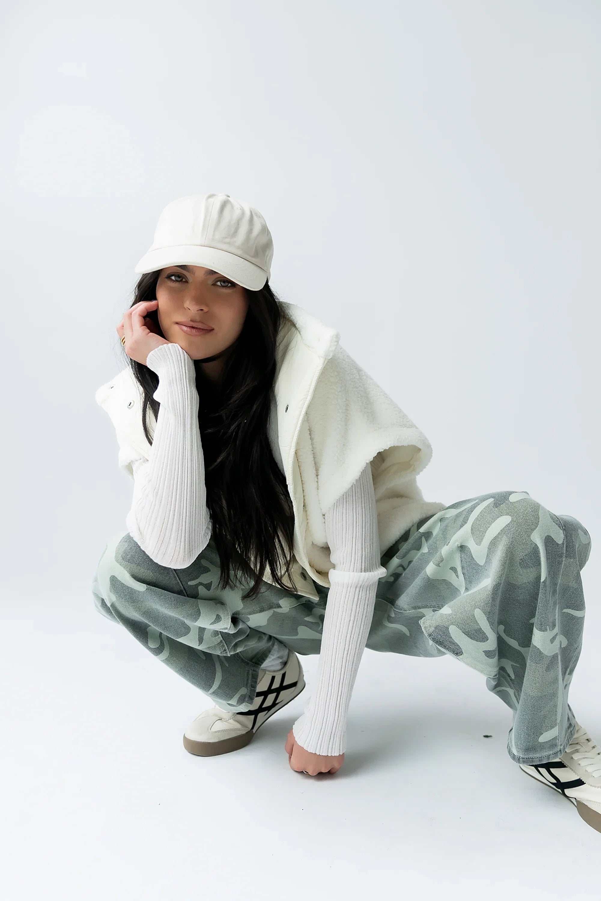Maddison Camo Barrel Jeans FINAL SALE
