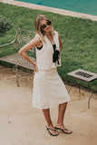 Justin Crochet Midi Skirt