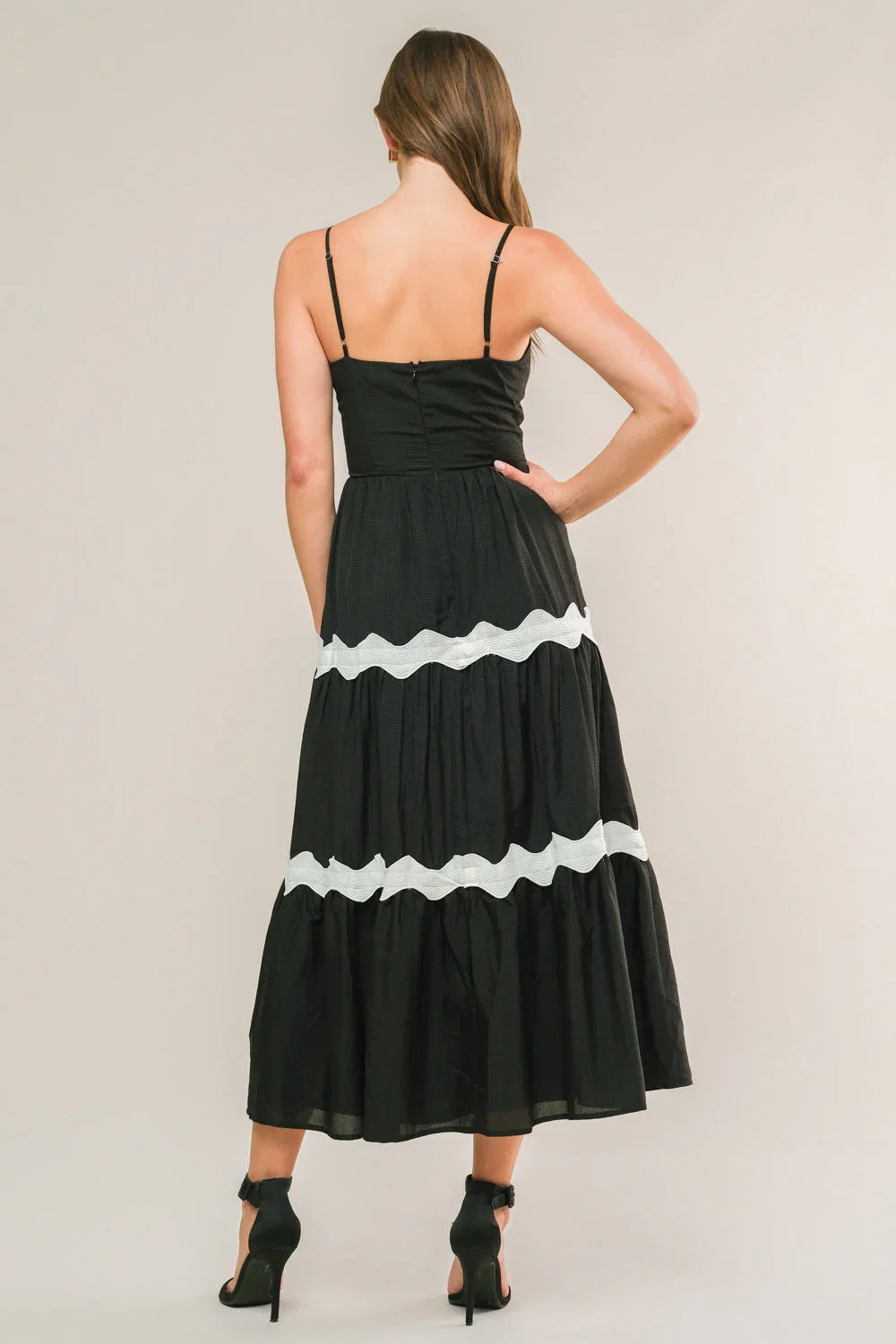 SUMMER SPRITZ RIC RAC MIDI DRESS