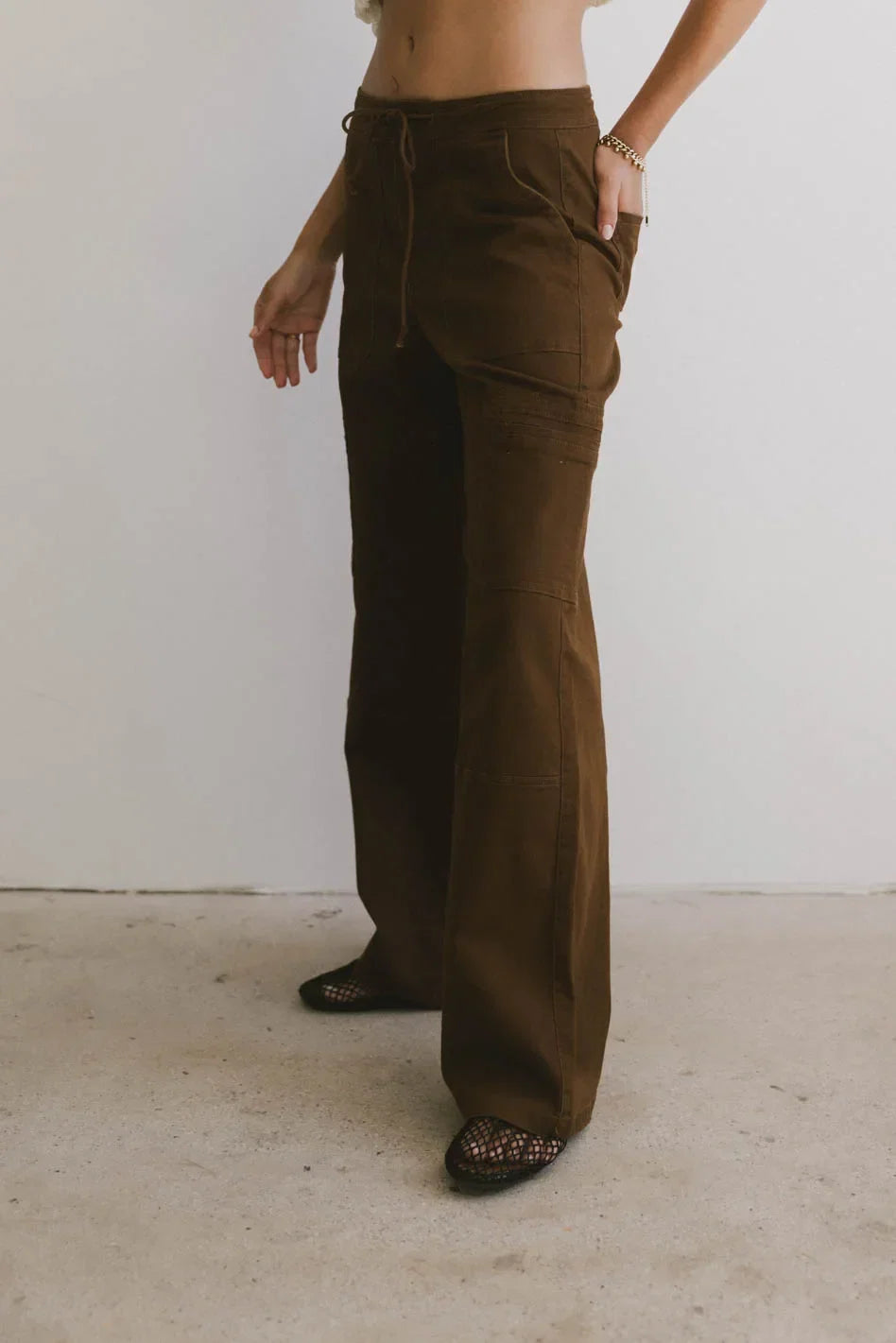 Tandry Cargo Pants in Brown FINAL SALE