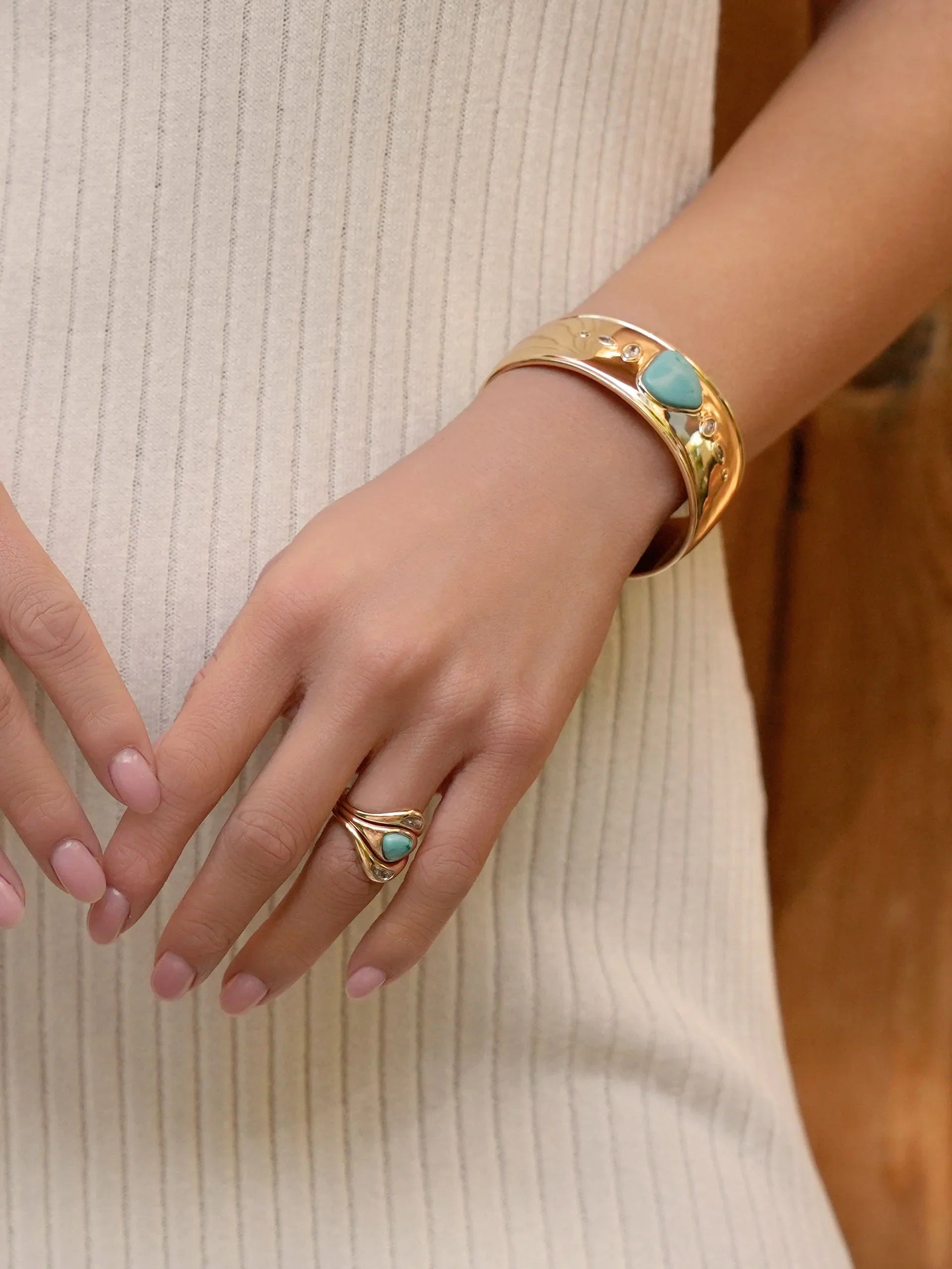 Turquoise Solstice Ring Stack