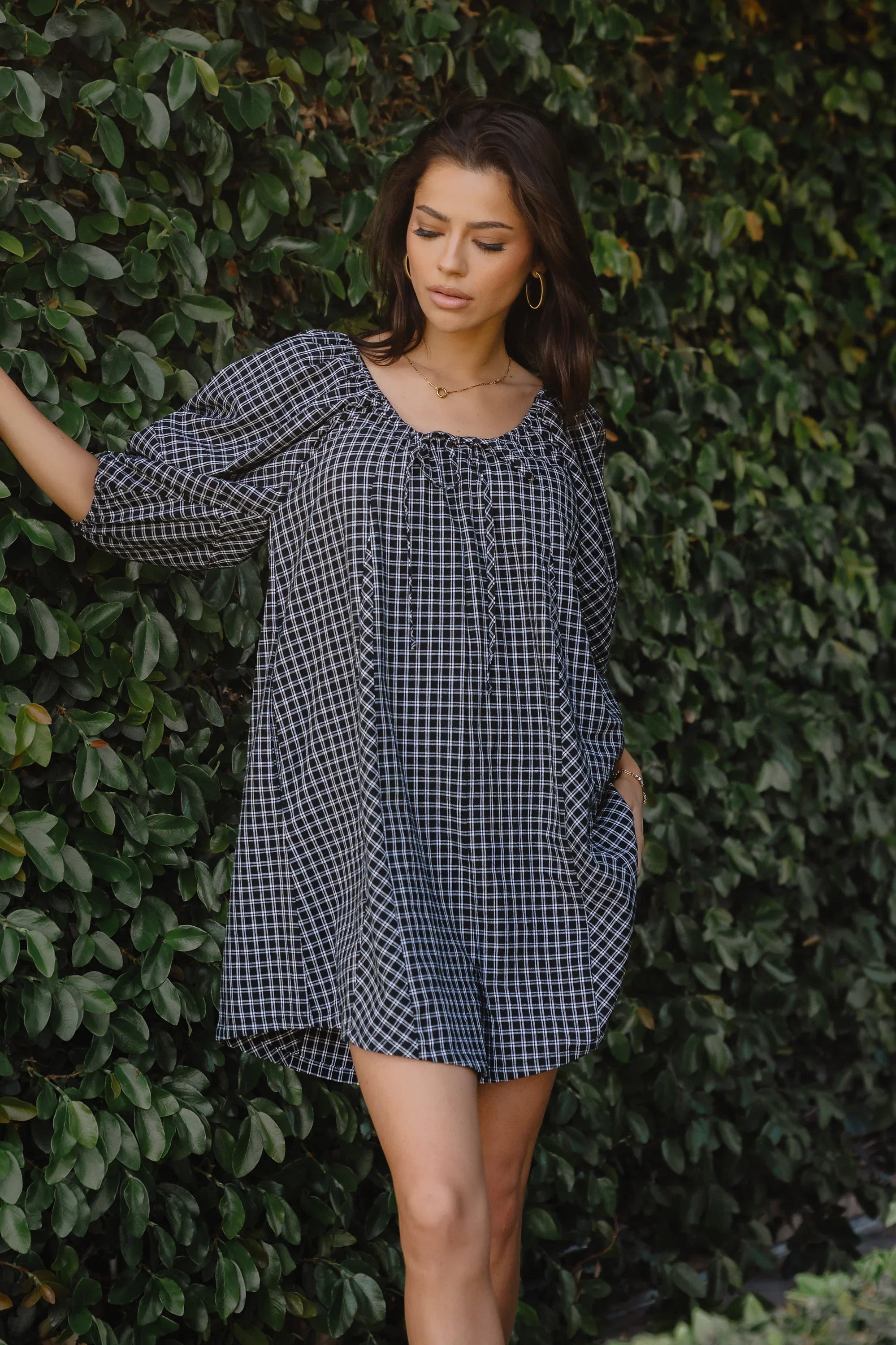 Janika Plaid Romper