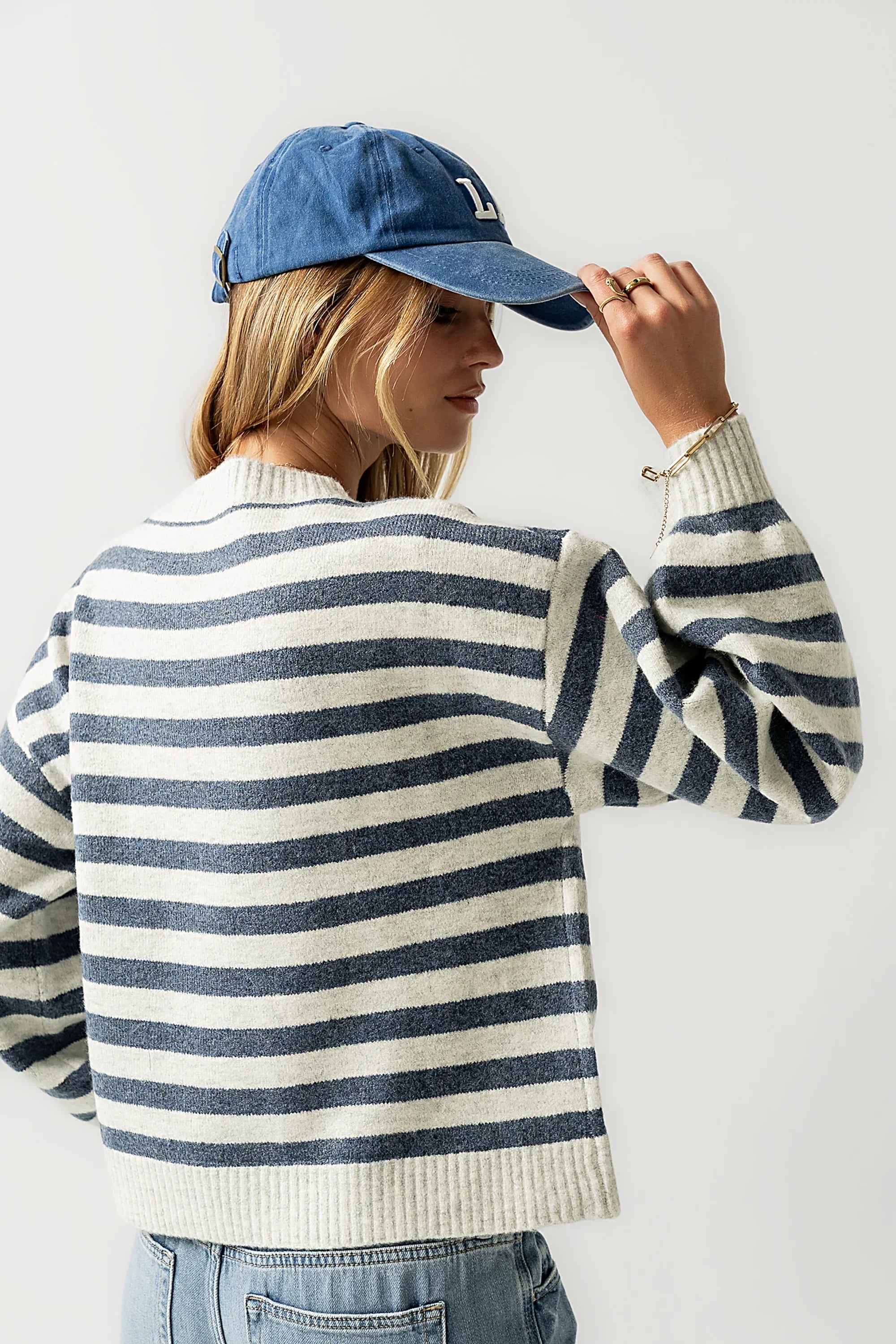 Josey Oversized Sweater in Blue FINAL SALE