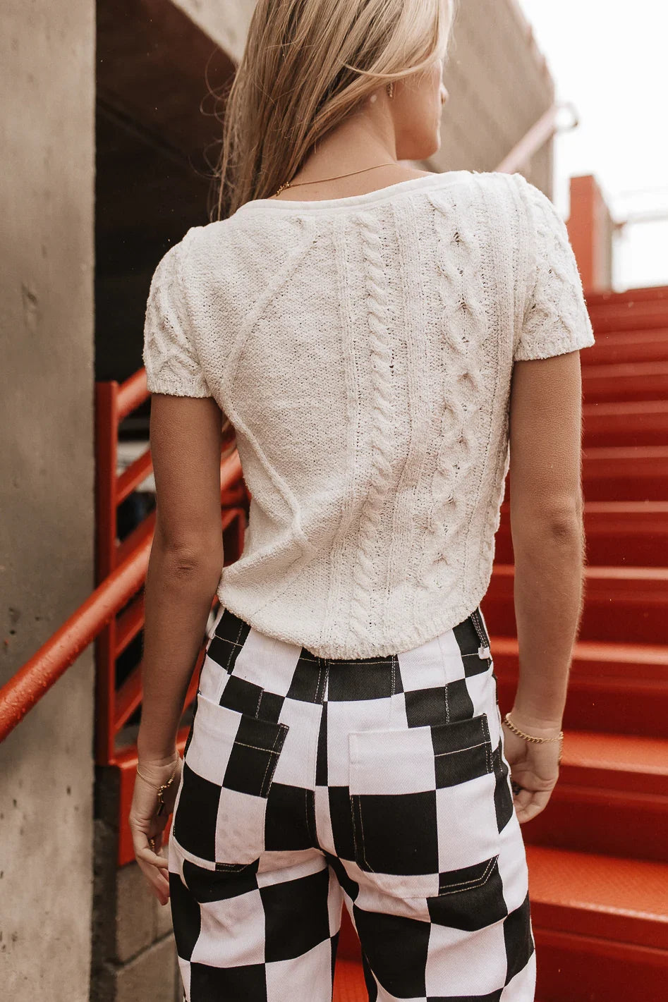 Jane Sweater Top in Ivory FINAL SALE