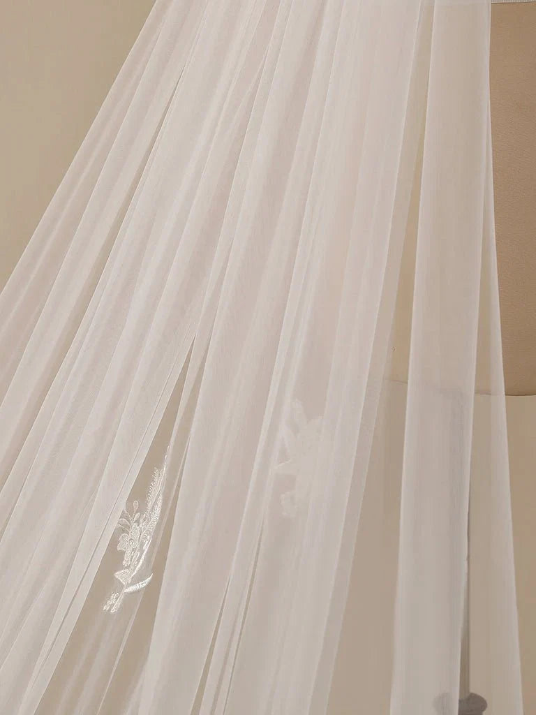 Starfish Lace Cathedral Veil Bridal Veil Wedding Veil