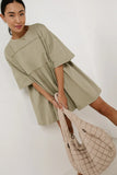 Lennox Mini Dress in Olive FINAL SALE
