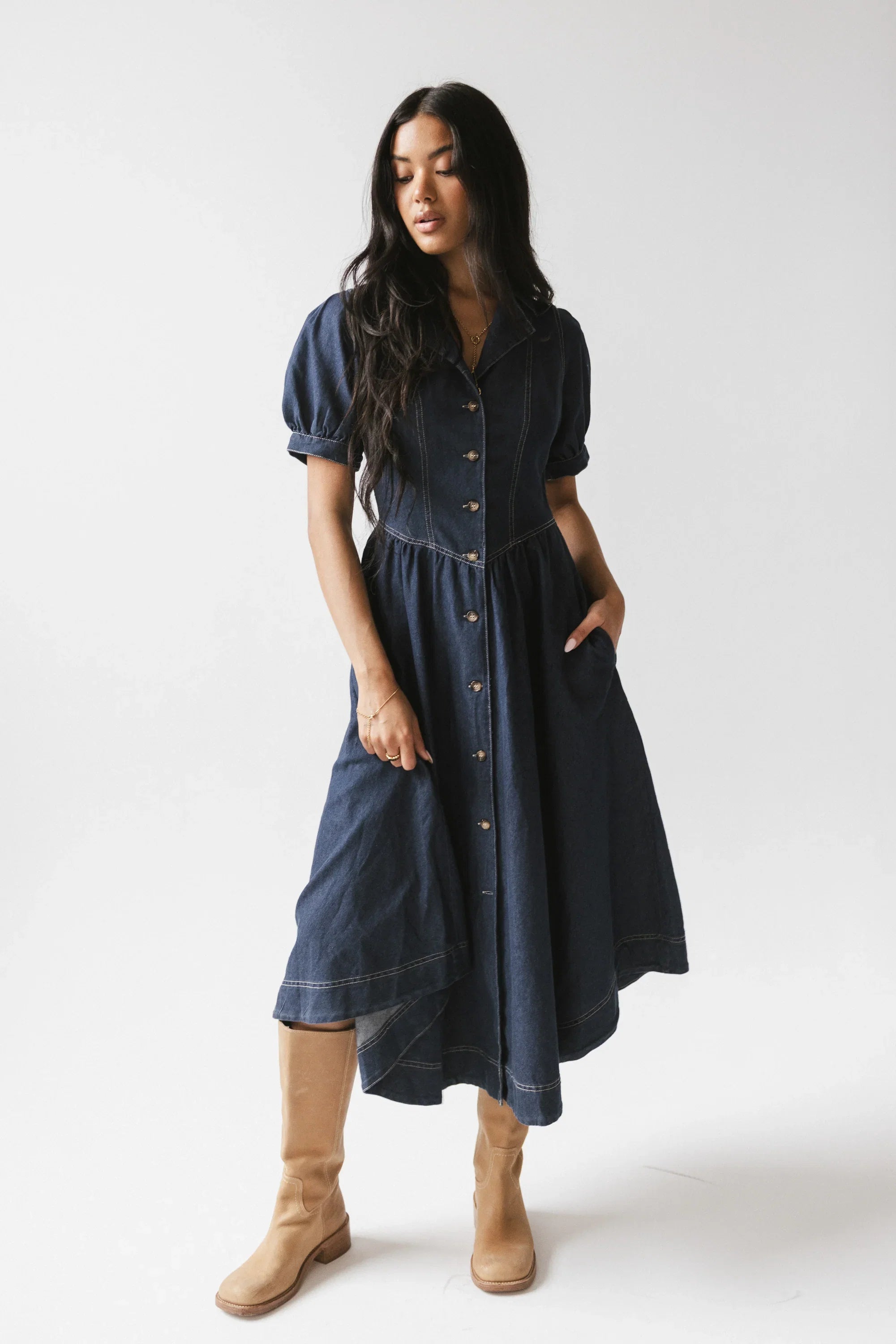 Ivan Denim Midi Dress FINAL SALE