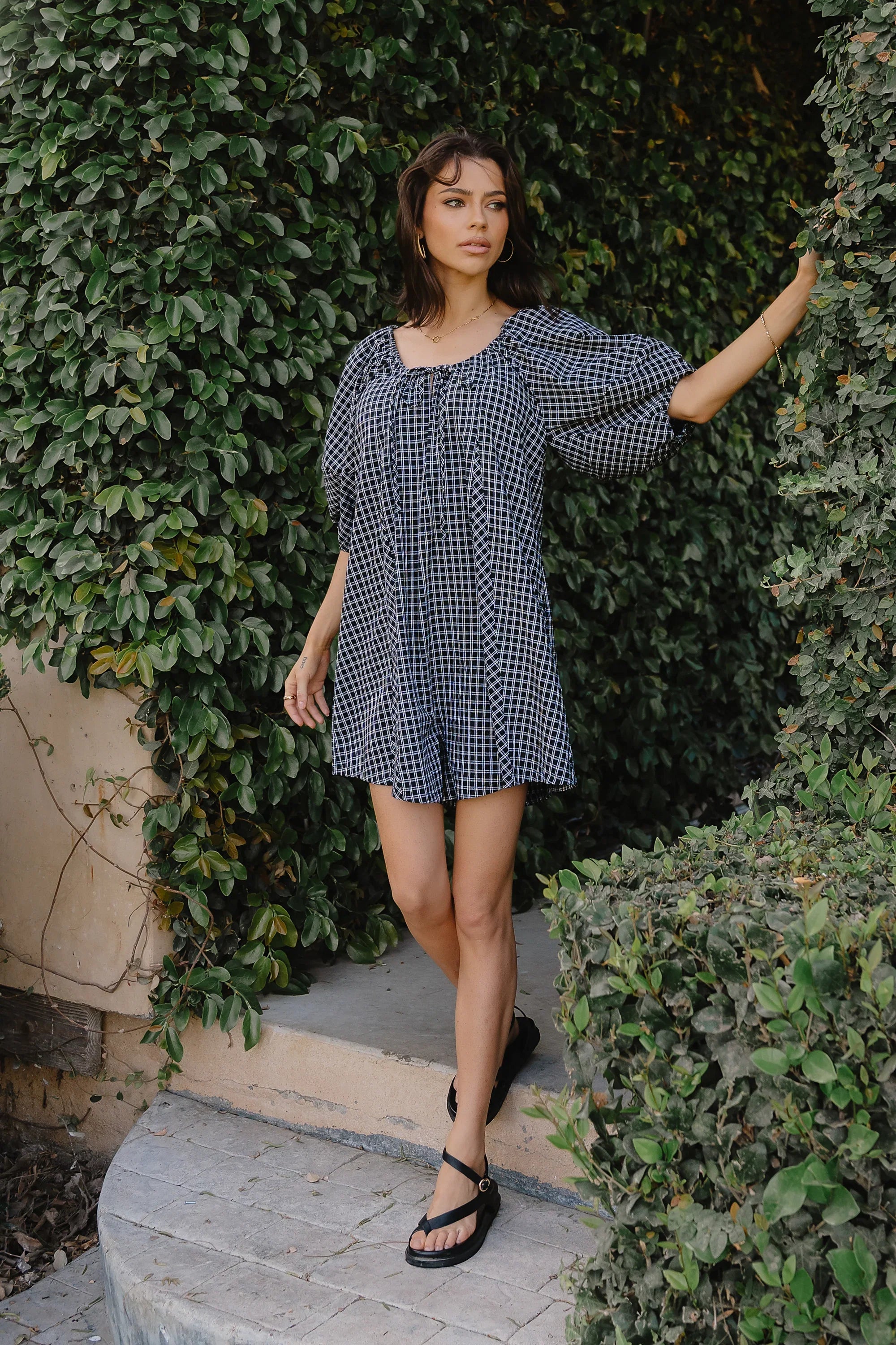 Janika Plaid Romper