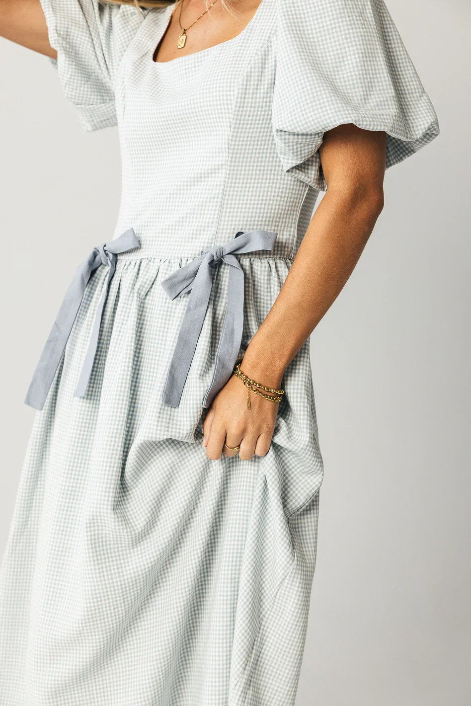 Elyse Gingham Maxi Dress FINAL SALE