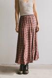 Pippin Plaid Maxi Skirt in Red FINAL SALE