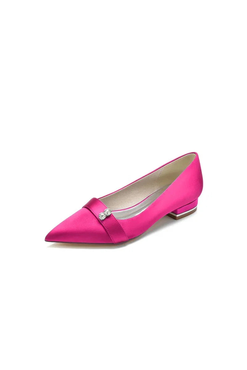 Crystal Cocktail Pointed Toe Flats
