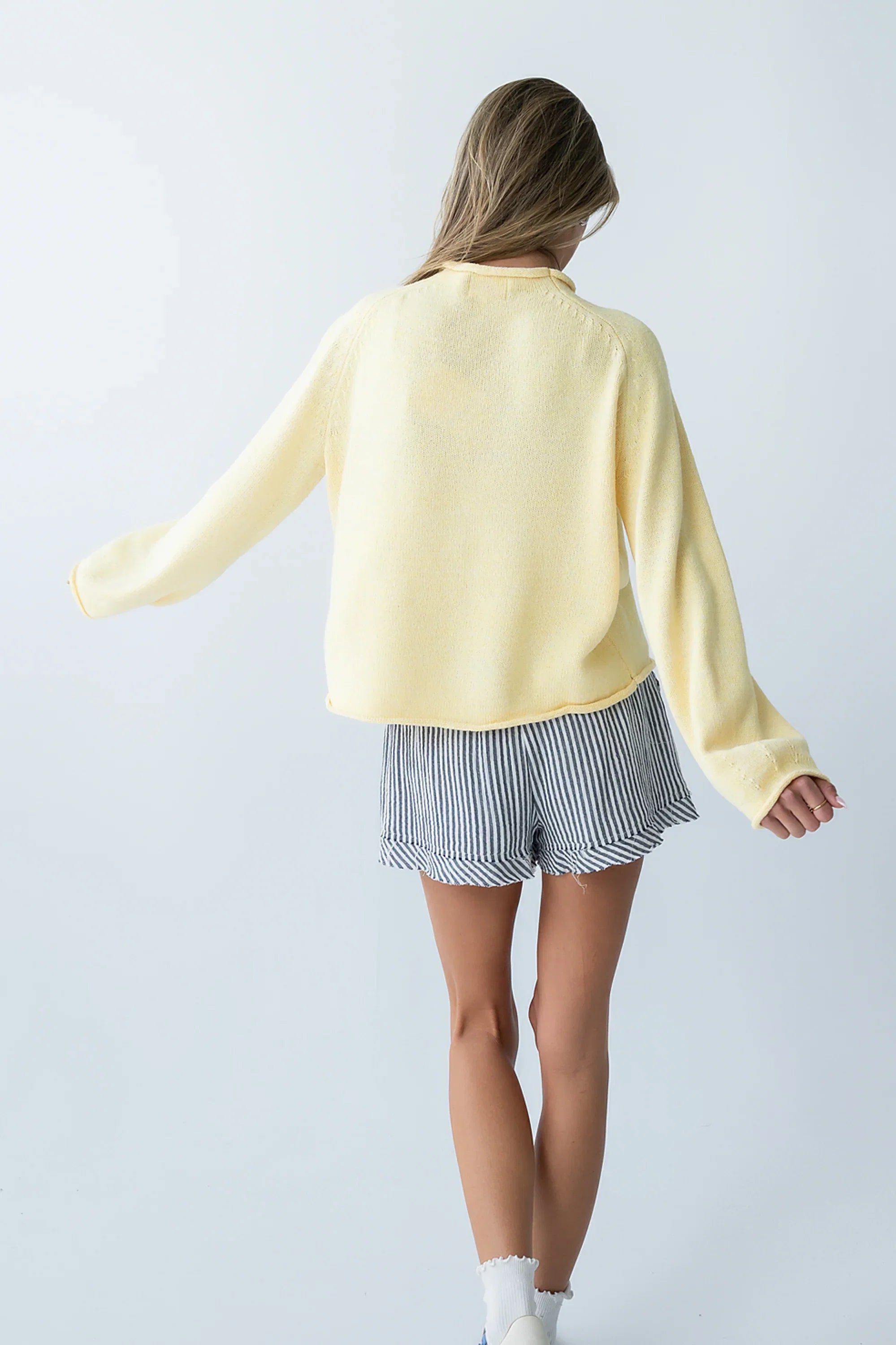 Brady Knit Sweater in Butter Yellow