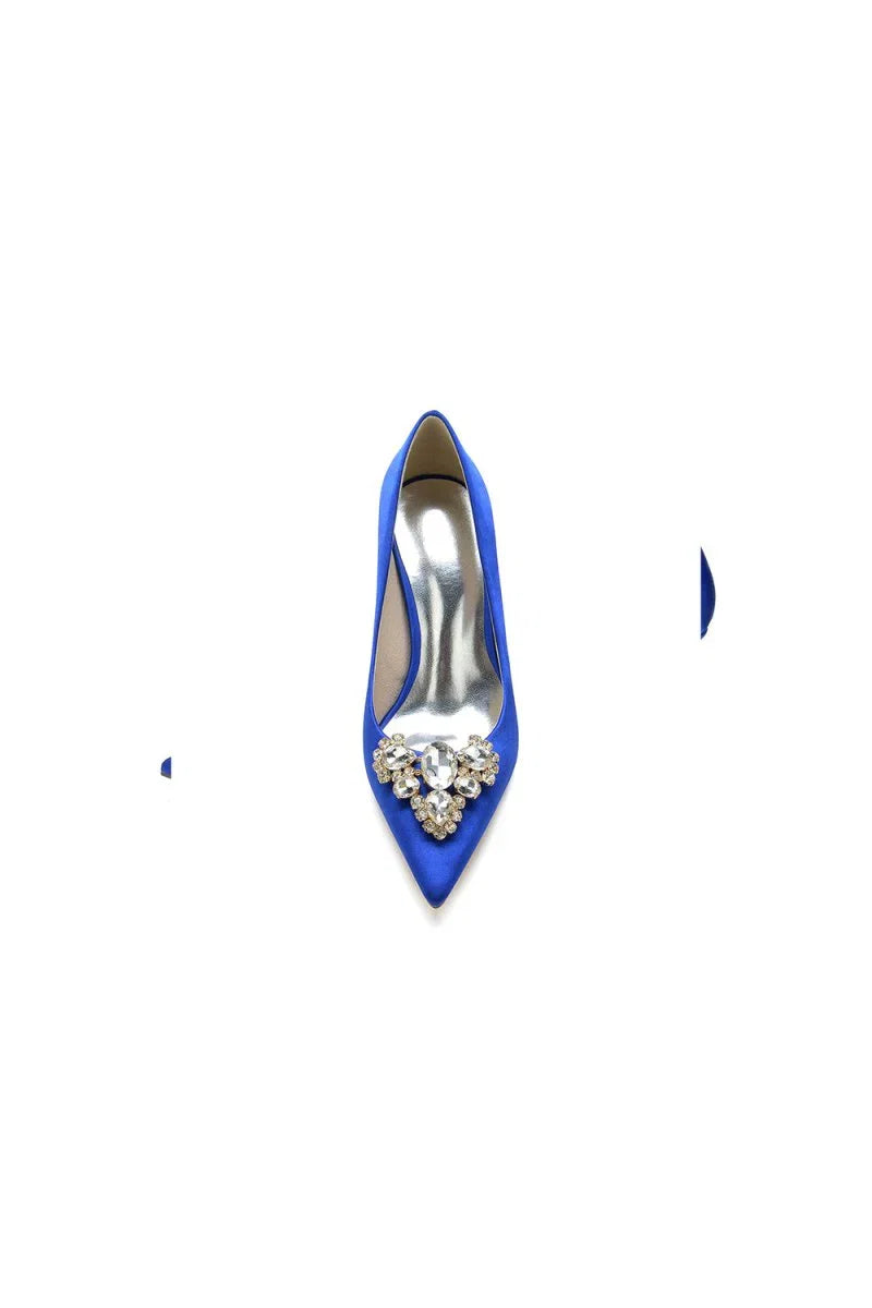 Cocktail Pointed Toe Crystal Heels
