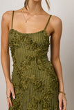 Cyrus Textured Midi Dress FINAL SALE