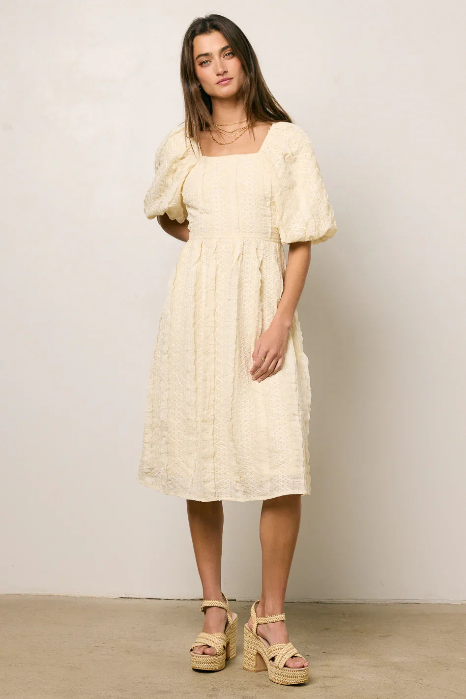 Gillie Textured Mini Dress FINAL SALE