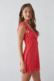 Enid Ruffle Heart Mini Dress