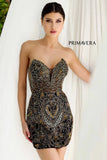 4226 Primavera Art Deco Inspired Beaded Mini Dress