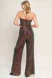 CHARMING COMPOSURE SEQUIN CROP TOP PANT SET