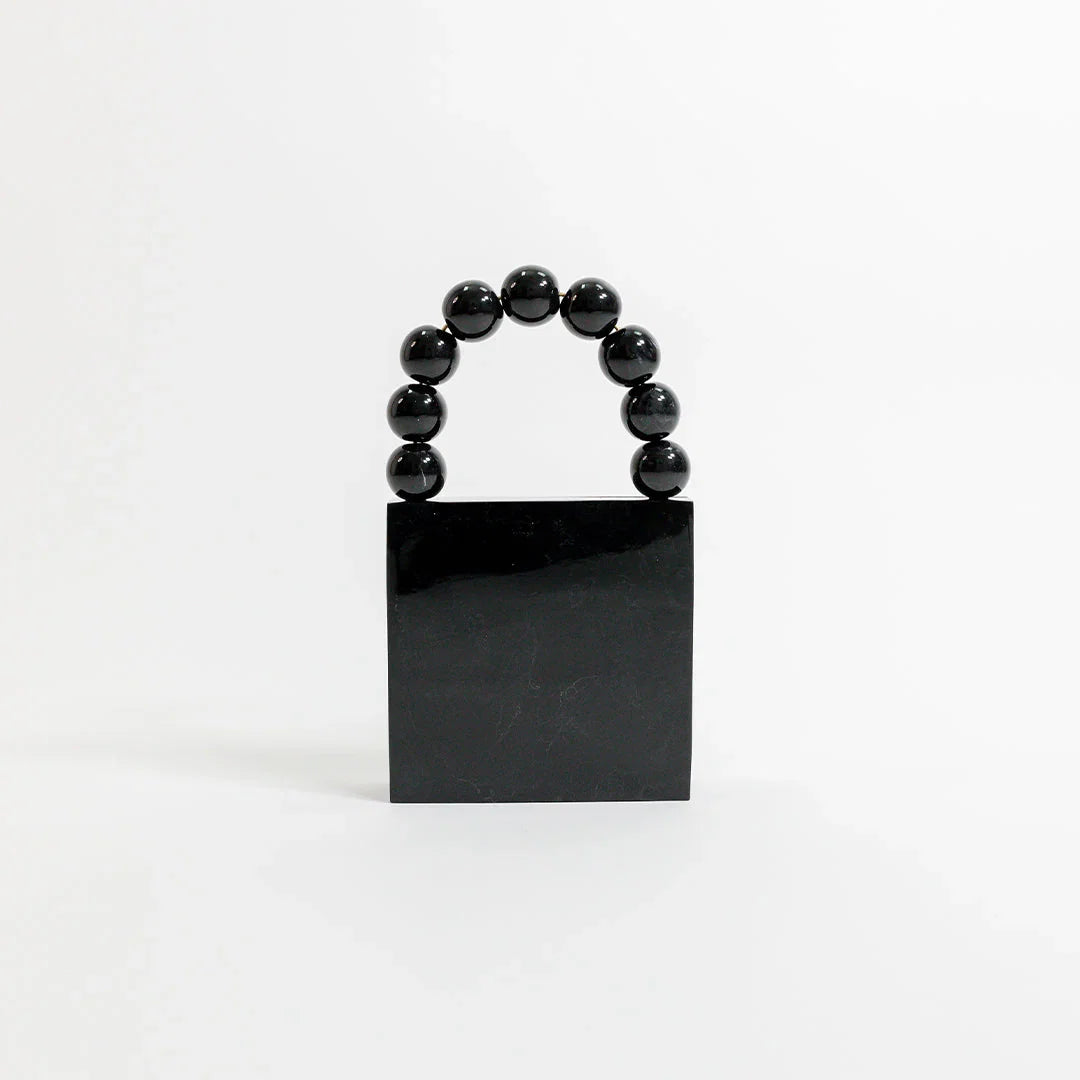 Twinkling Noir Mosaic Clutch