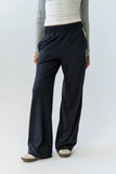 Avery Striped Pants in Charcoal