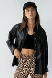 Bruno Vegan Leather Shacket FINAL SALE