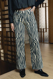 Kenzie Wide Leg Jeans in Zebra