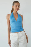 Deepika Ruched Halter Top