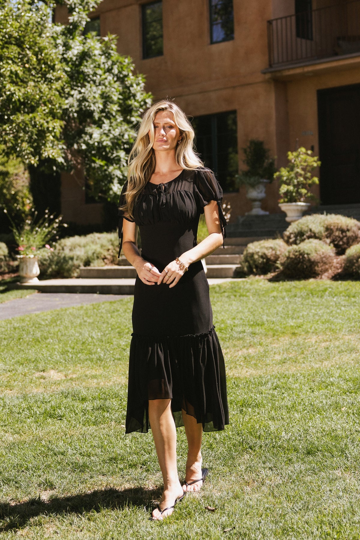 Dallas Sheer Midi Dress FINAL SALE