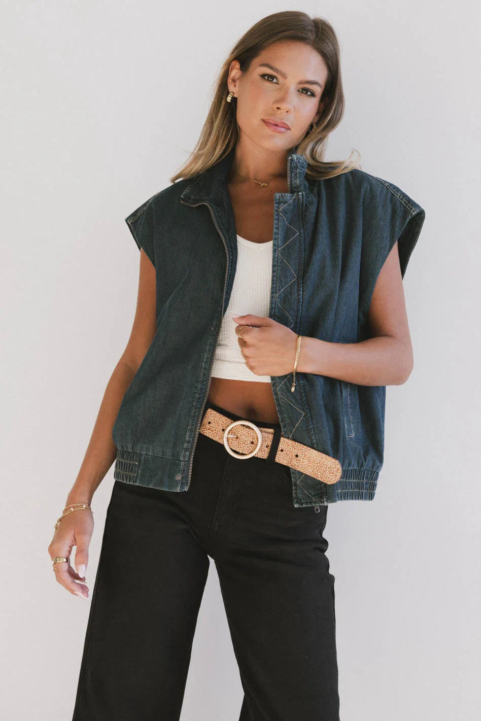 Larkin Denim Vest FINAL SALE