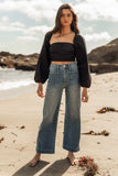 Leila Wide Leg Jeans in Medium Wash FINAL SALE