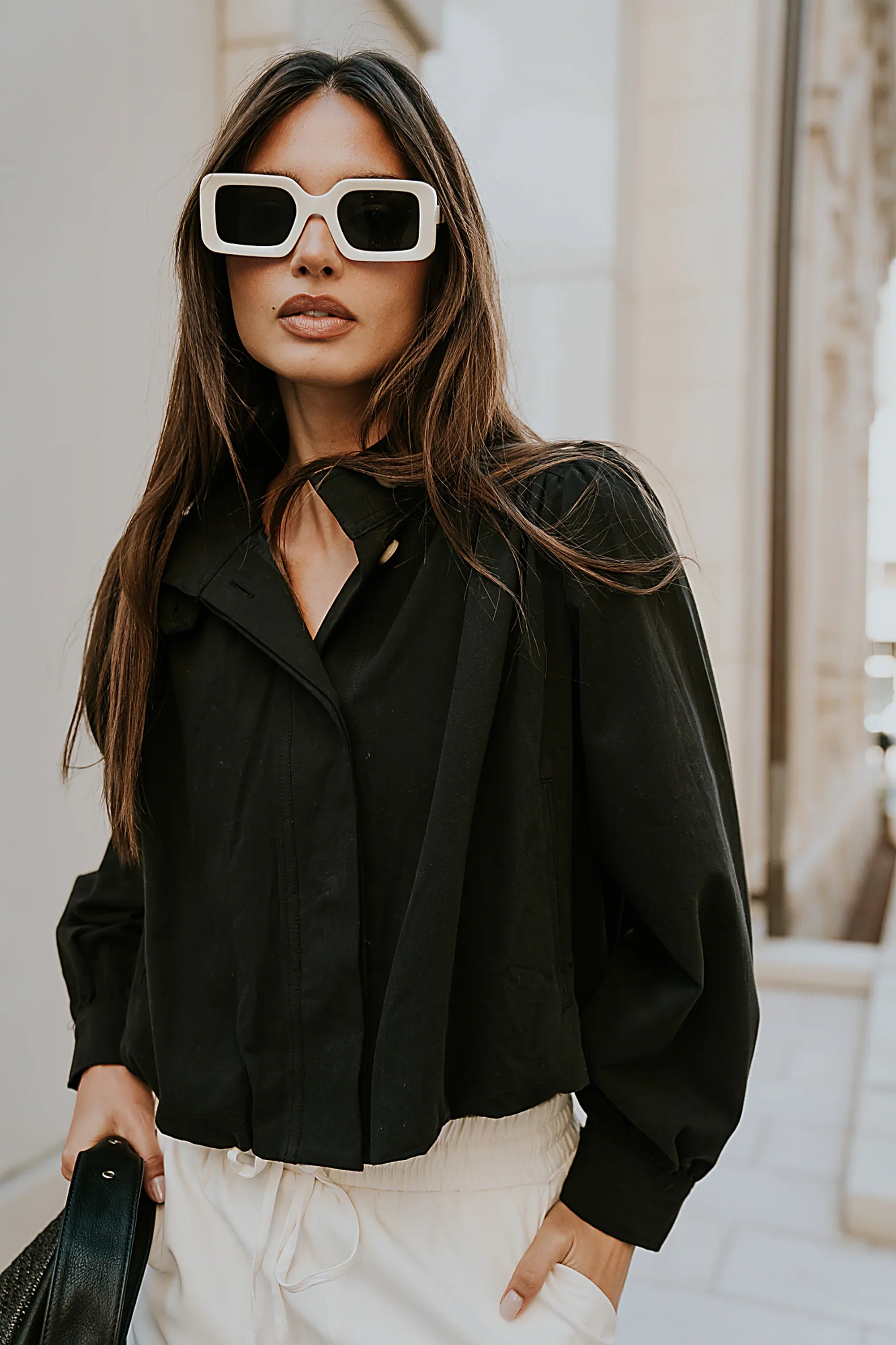 Londyn Bubble Jacket in Black FINAL SALE